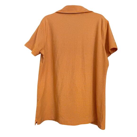 Women's Nike Golf Short Sleeve Polo Shirt, Orange & Blue, Size XL, EUC - Picture 2 of 4